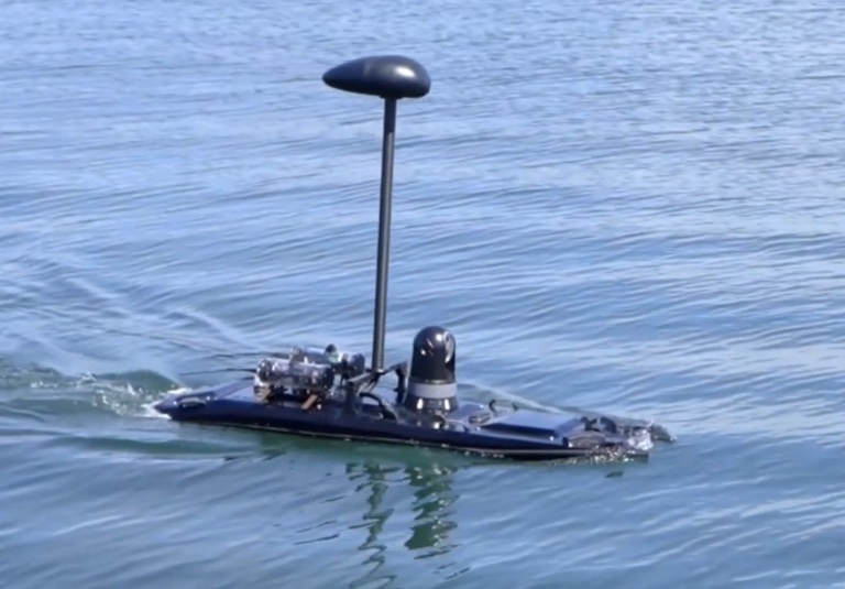 Unmanned Surface Vehicle on the water